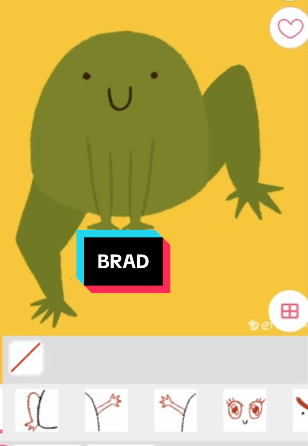 We built a brad 🐸 #picrew #picrewmechallenge #frogs #streamclips 