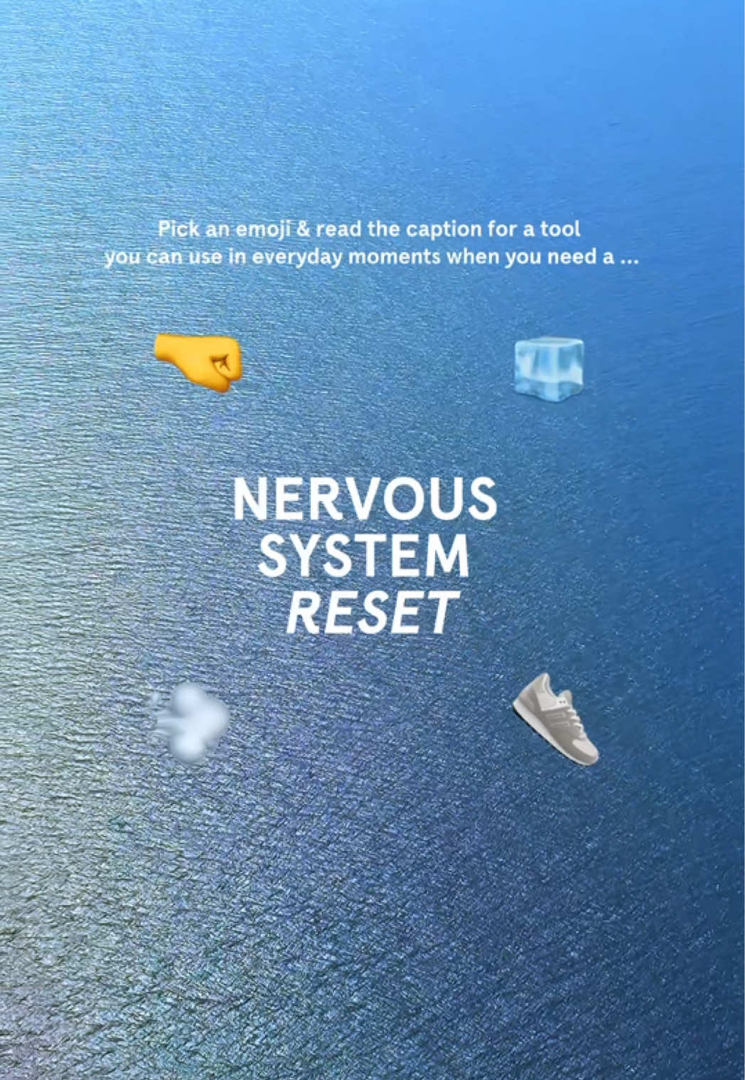 Four tips you can keep in your mental health toolkit to use anytime, anywhere, when stress strikes: TIPP tools 👇 🧊 Temperature: Holding an ice cube, dunking your face in cold water, or soaking in a cold plunge activates the mammalian dive reflex, slowing your heart rate and calming the nervous system. 👟Intense physical activity: When your body is revved up by stress or anxiety, it’s primed for action – but often left to sit in fight-or-flight. Even just a short bout of exercise, like jumping jacks or dancing, can work to expend that pent-up energy and bring you back into the present. 💨 Paced breathing: When we’re distressed, our breathing intensifies — but by intentionally breathing deeply into the stomach and slowing the pace of our inhales and exhales, we signal to the brain that we’re not in actual danger. 🤜 Progressive muscle relaxation: When stress is high, we carry that tension in our bodies. By clenching our fists (or any muscles) tightly, keeping them flexed, and releasing with an exhale, we release the muscle tension and give our bodies permission to relax. #StressRelief #nervoussystemreset #anxiety #instantrelief #headspace 
