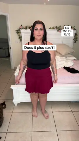 Plus size try on #plussize #tryon #skort 