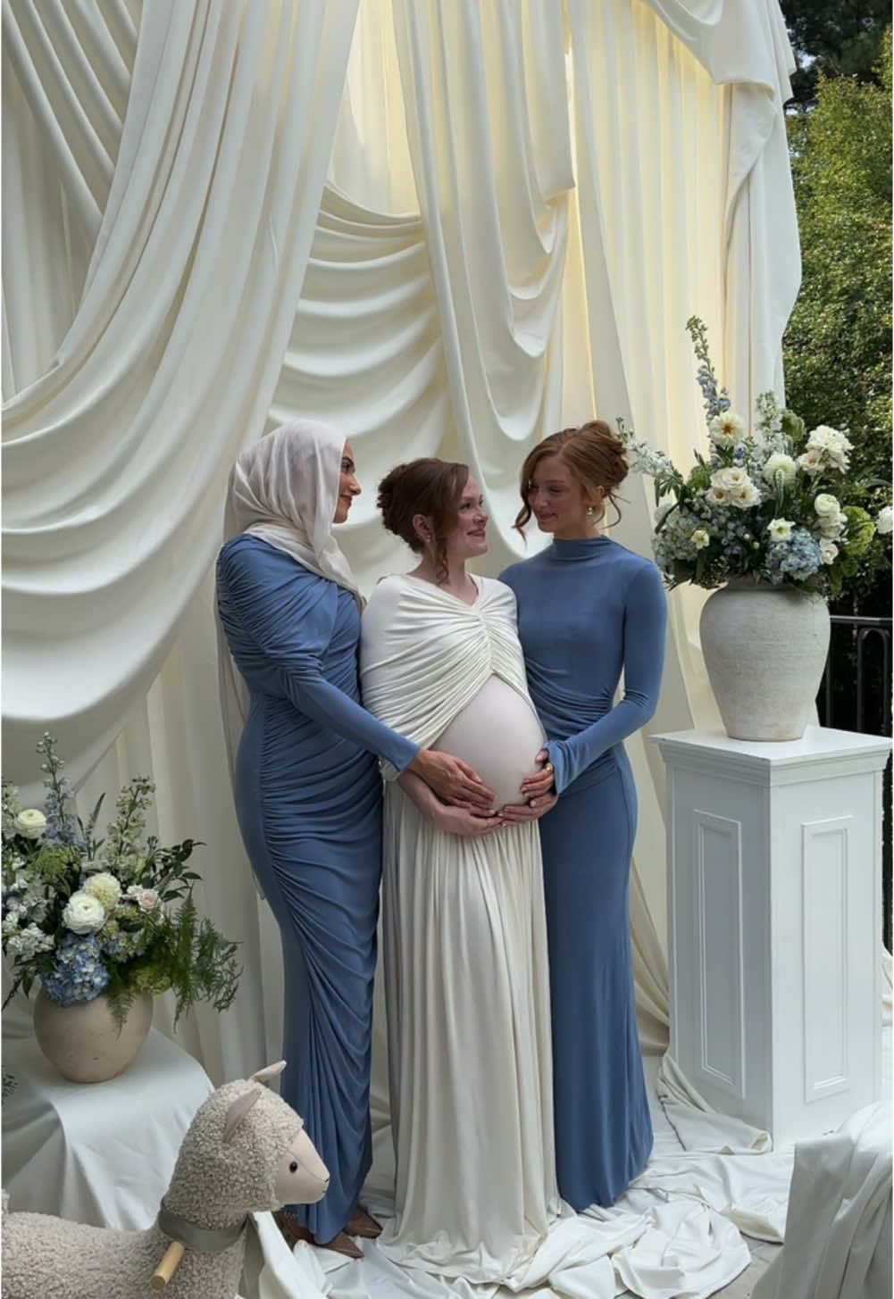 BTS of how we brought the baby shower to life!!  Luxury event draping: @YaqeenEvents 