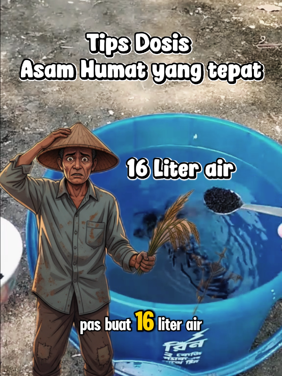Membalas @no_body944 Dosis Asam Humat untuk air 16 liter yang tepat #AsamHumat #Dosis #Pupuk #pertanian #fyp 
