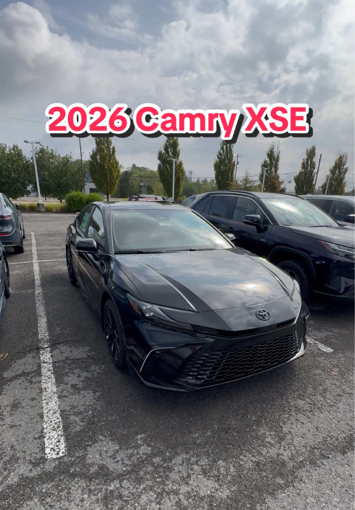 2026 Toyota Camry XSE First Look in Black with Red Interior #toyota #camry