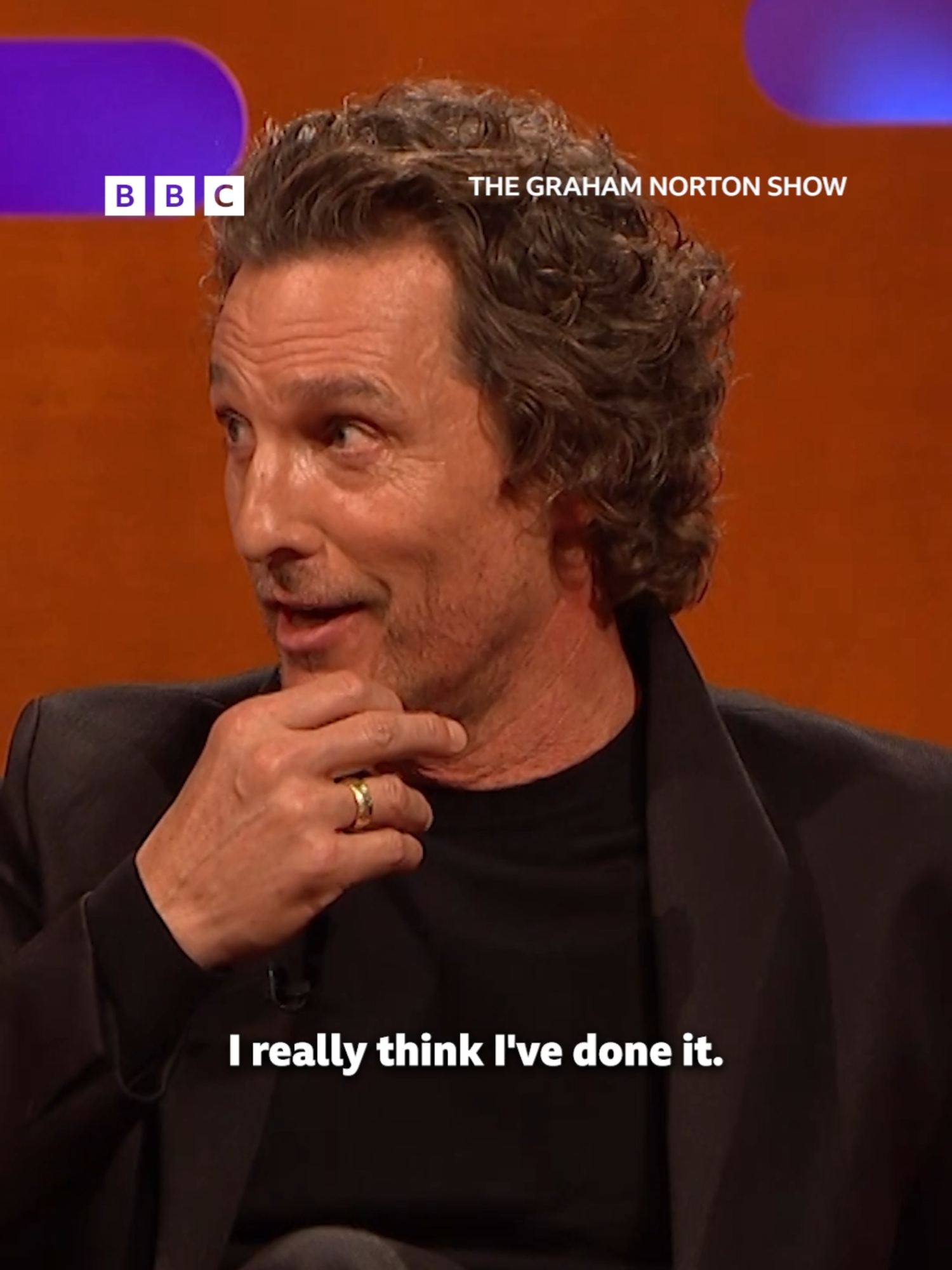 How Matthew McConaughey rebranded ✍️ #matthewmcconaughey #emilyblunt #dwaynejohnson #grahamnorton #thegrahamnortonshow