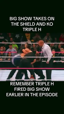 BIG SHOW KO TRIPLE H 🔥😂#fyp #bigshow #tripleh #theshield #WWE #wwetiktok 
