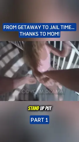 From getaway to jail time… thanks to mom!#cops #bodycam #police #foryou 