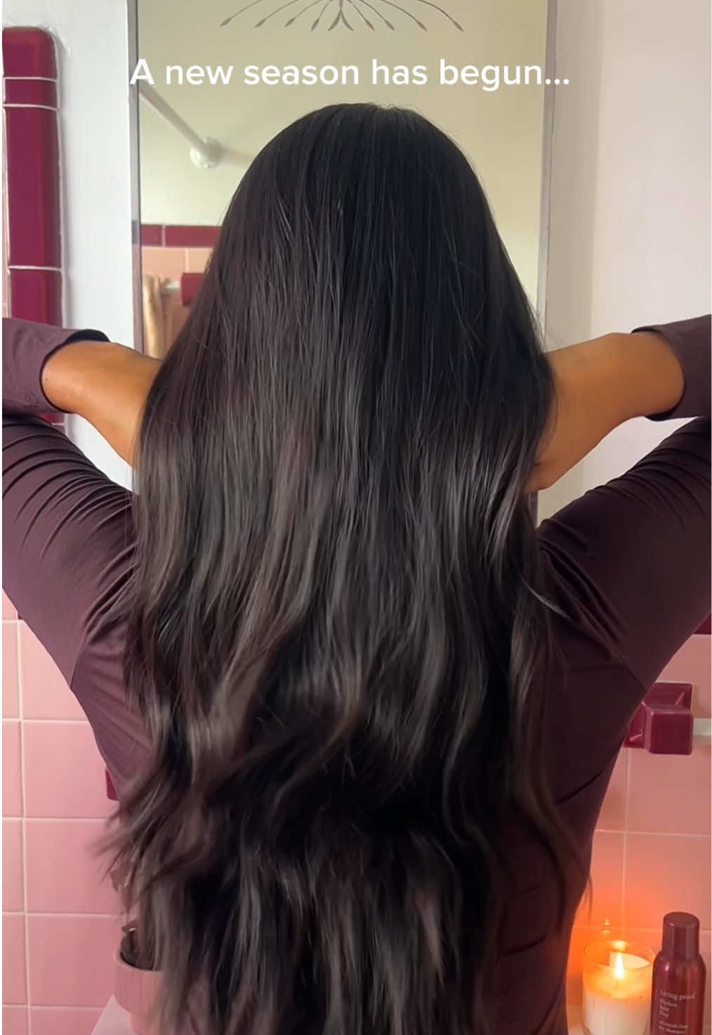 A new season has begun. Welcome it in with cozy vibes and a fall fragrance with limited-edition Velvet Amber Advanced Clean Dry Shampoo. #livingproofinc #fallfragrance #dryshampoo #fallvibes