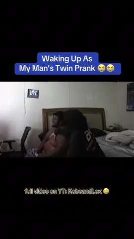 WHY DID HE WHOOP ME 😭😭 go watch the full vid 🤣 #kobeandlex #bfprank #husbandprank #prankwar #twinprank 
