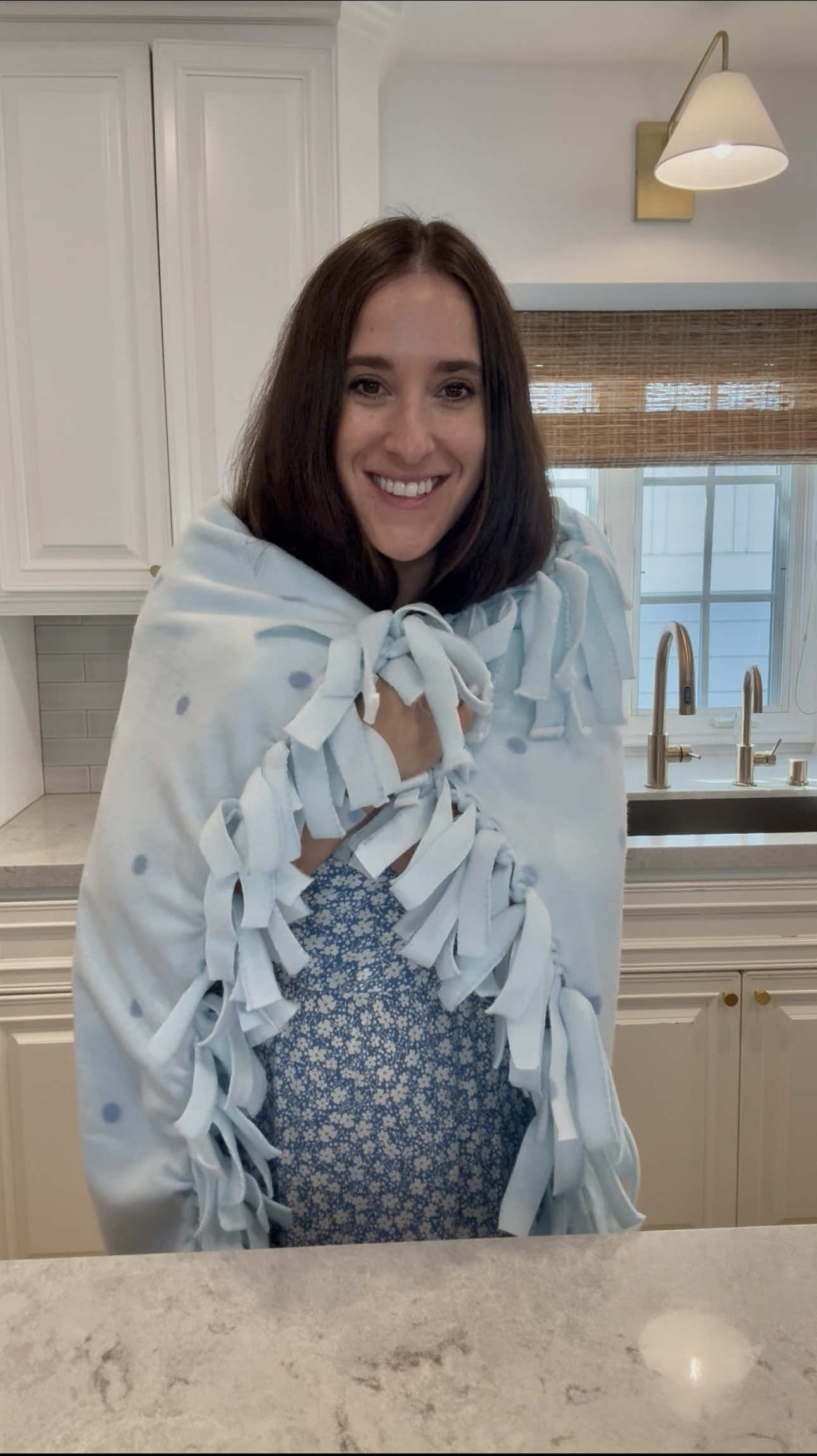 A new tradition for your family! ✨DIY TIE HOLIDAY BLANKETS✨ 1. 🧵 Choose Your Fabric: Grab two fleece sheets of equal size from your local craft store (2 yards each works great). 2. 🧺 Layer & Smooth: Stack the fleece pieces with the wrong sides facing in (the sides that won’t show). Smooth out any wrinkles. 3. ✂️ Trim the Corners: Cut a 6-inch square from each corner - cut through both layers so they match perfectly. 4. ✂️ Cut Fringe Strips: Along all four edges, cut 6-inch deep strips about 1 inch wide. 5. 🤝 Tie It Together: Take one strip from the top layer and its matching strip from the bottom. Tie them in a double knot. Repeat all the way around. 6. 🎉 Snuggle Time: Once all knots are tied, your blanket is ready to wrap someone in love! #DIYWithKids #TieBlanketTutorial #FamilyCrafts #familytradition #EasyCraftIdeas 