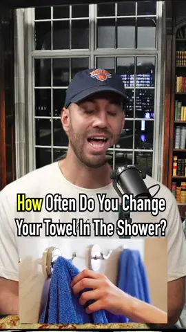 The Great Towel Debate: How Many Showers Before Switching? 🧽🤔 #tiktok #hygiene #viral #clean #routine #towel #foryou #fyp #bathroom #shower