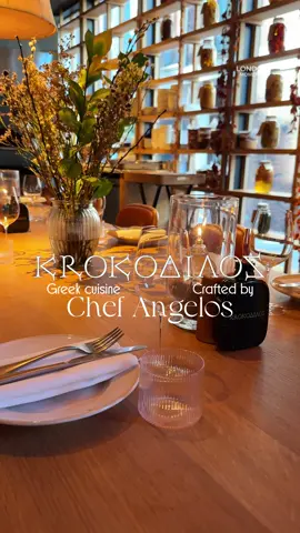 Welcome to Krokodilos, where Chef Angelos Togias brings family recipes to life with seasonal, handcrafted dishes 🍅🥒 Taste authentic Mediterranean flavours in the heart of Kensington 🇬🇷✨ #londonmoments #london #londonfood #krokodilos #kensington