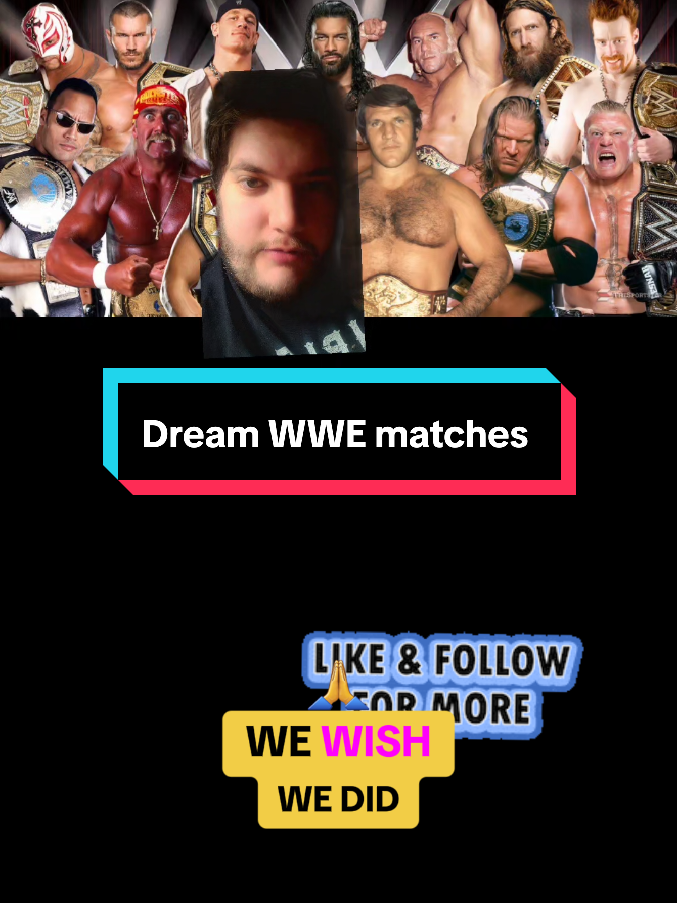 Dream WWE matches #wwetiktok #shawnmichaels #ajstyles #brocklesnar  #fentysuperbrandday 