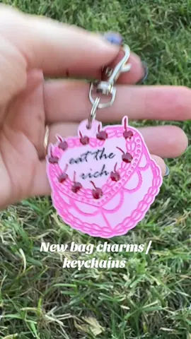 New bag charms/keychains #cake #frog #pigeon #butter #keychain 