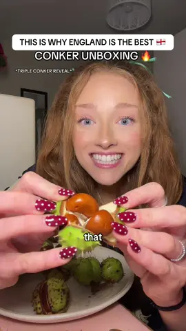 I LOVE CONKERS I LOVE AUTUMN AND I FINALLY GOT A TRIPLE CONKER ! *sorry about sound but i have to show off my triple* #fyp #conkers #england #britishculture #autumn 
