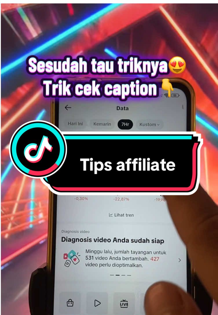Masyaallah tabarakallah, trik ada di caption!!!
 Trik seputar konten affiliate kata