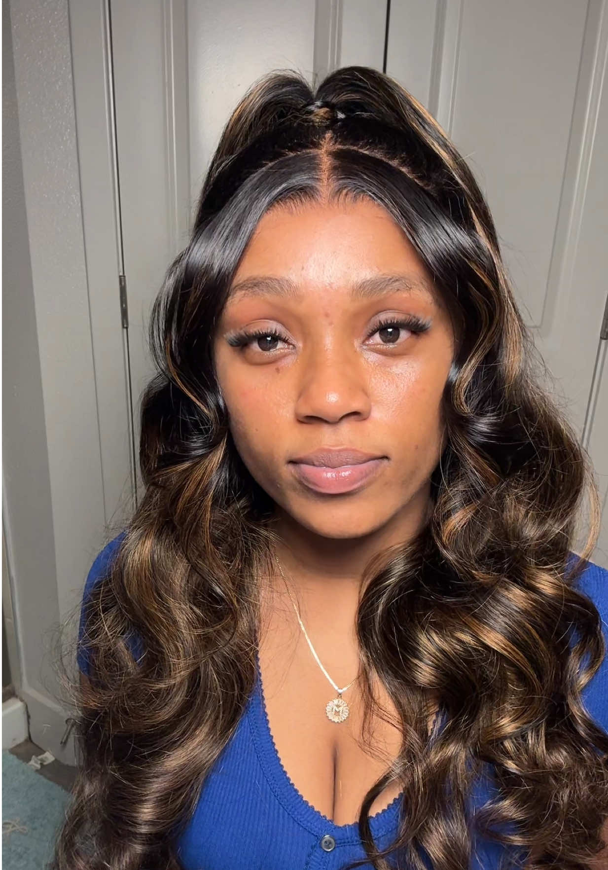 Half up half down hairstyle on this glueless wig @unice hair officialy 🔗in bio 🎀Code: UNICE202509 get 20%OFF #unicehairwig #unicehair #gluelesswig #wigstyling #halfuphalfdownhairstyle 