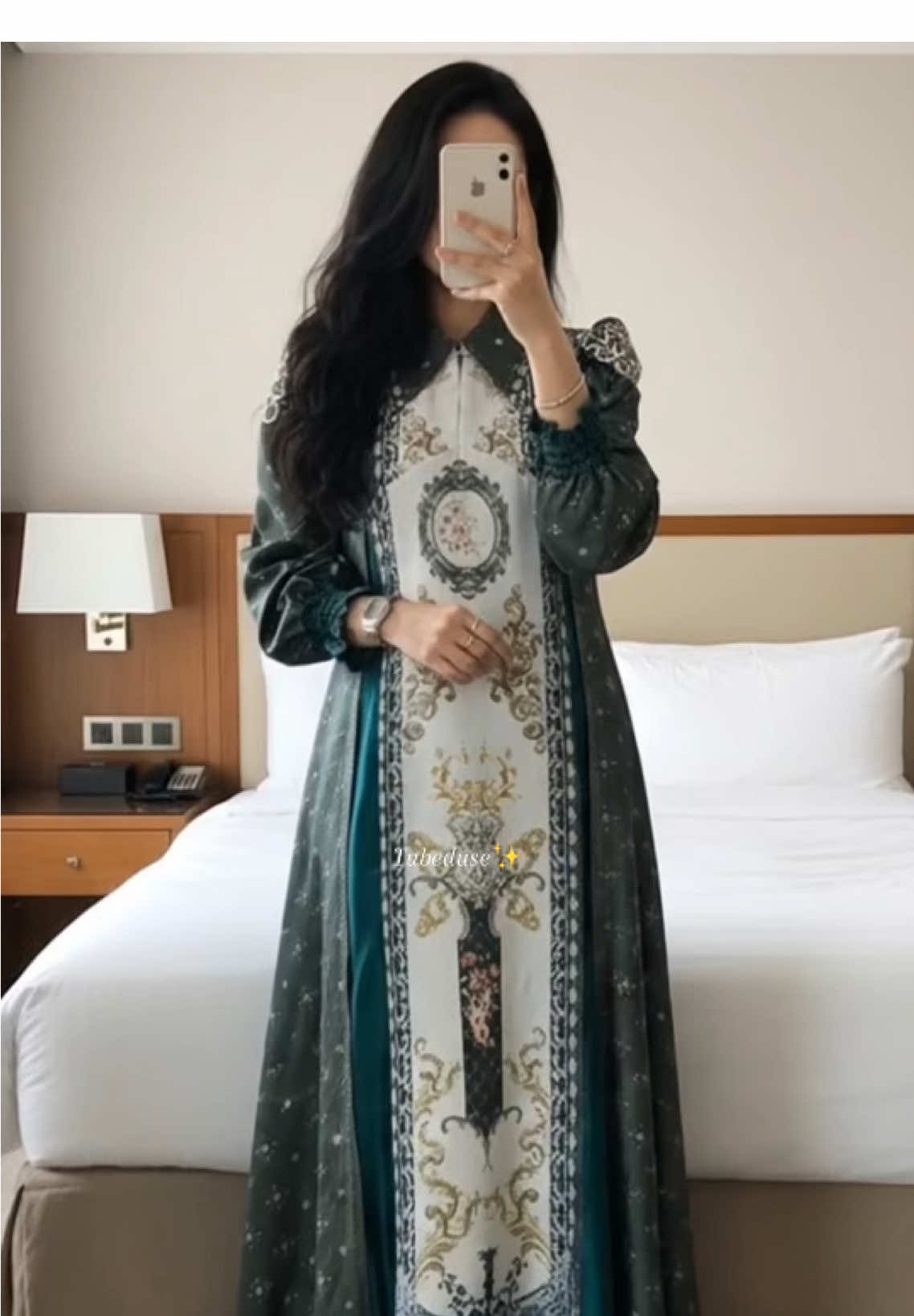 dress silk printing ini mewah dan cantik bgt, cocok buat menemani acara spesial kamu ☺️ #dresssilk #dressprinting #dresssultan #dressmewah 