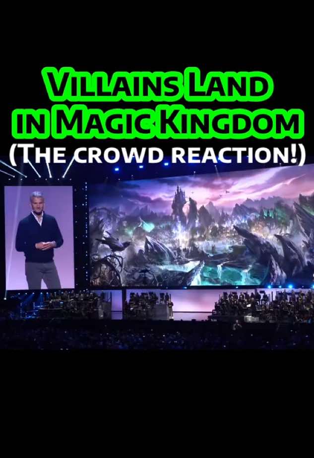 Villains Land in Magic Kingdom is going to be huge. Now under construction at Walt Disney World in Orlando, Fla. Listen to the crowd reaction as Josh D’Amaro, chairman of Disney Experiences, reveals Villains Land at D23: The Ultimate Disney Fan Event. (Filmed Aug. 10, 2024, in Anaheim, Calif.) Follow @attractions for theme park videos and news from Disney, Universal, and independent attractions globally. #disneyvillains #d23 #magickingdom #themepark