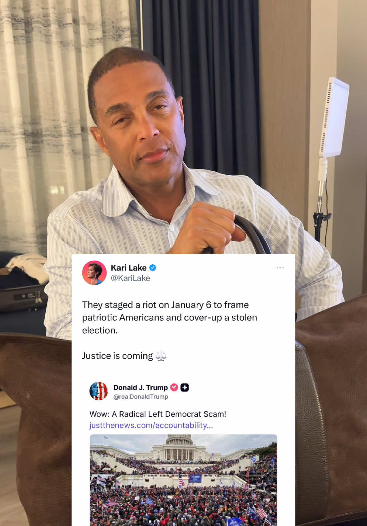 So now they’re saying the January 6th insurrection was staged?! You can't make this up... 