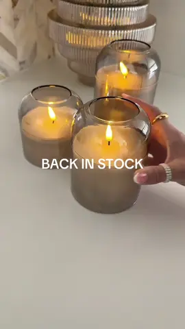 Tap link in bio to shop! Follow @tiffanyallison7 for more!  The Grey Glass Flameless Candles Set gives you warm, flickering ambiance with real-wax design & remote control 🕯️💡 Battery-operated, safe & stylish for any room! #FlamelessCandles #AmazonHomeDecor #LEDPillarCandles #CozyHomeVibes #AmazonHomeEssentials 