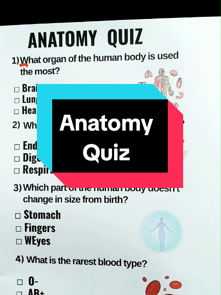 Anatomy Quiz - Can you get 7/7? #humanbody #greysanatomy #quiz #quiztime #trivia 
