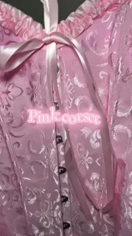 PINK 😭💕 CORSET perfect for Halloween 🎃 #halloweencostume #halloweencorset #corset #pinkcorset 