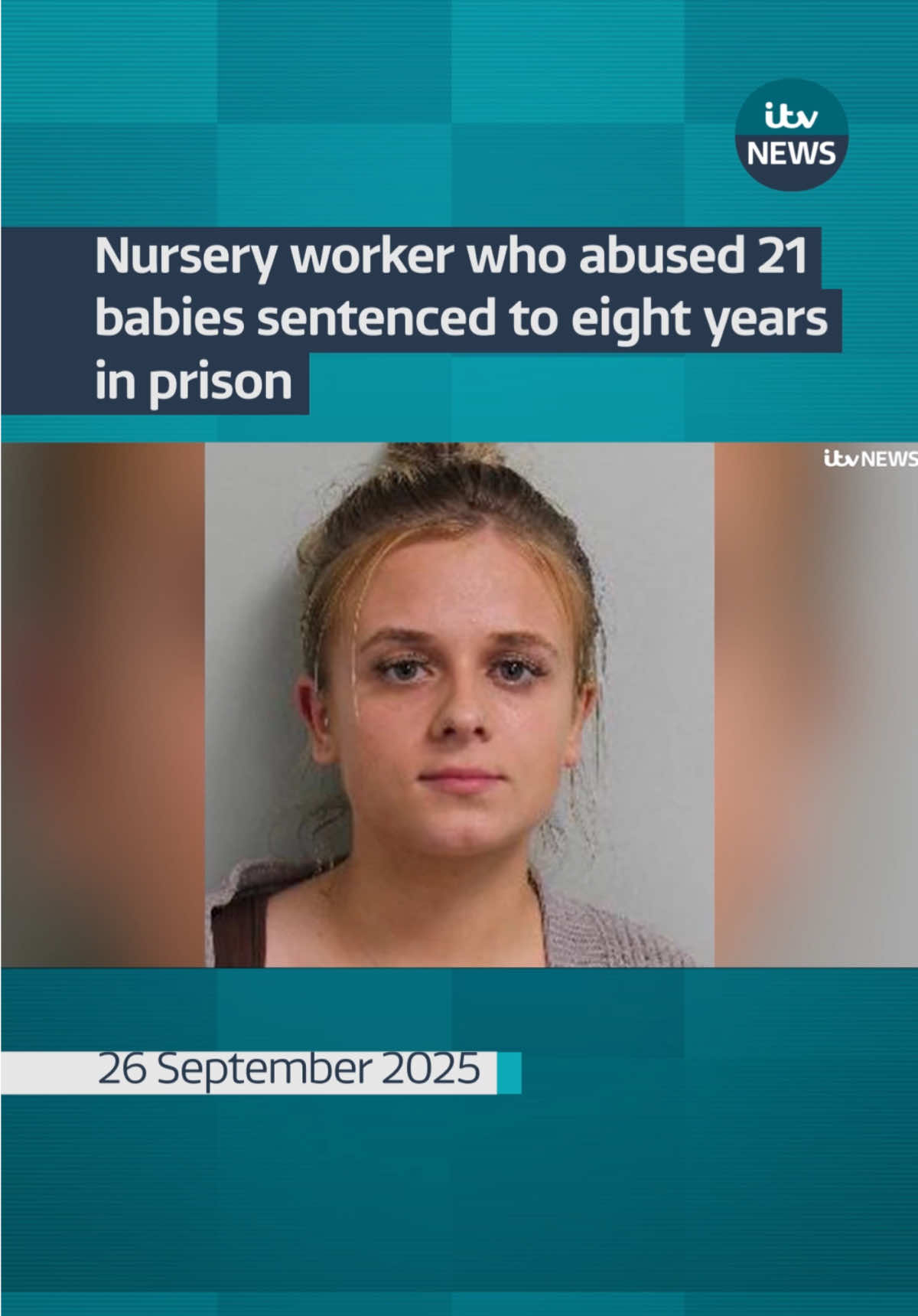 Roksana Lecka admitted seven counts of cruelty to a person under the age of 16 and was convicted of another 14 counts by a jury at Kingston Crown Court in June. She has been sentenced to eight years in prison. #itvnews #crime #nursery #london 