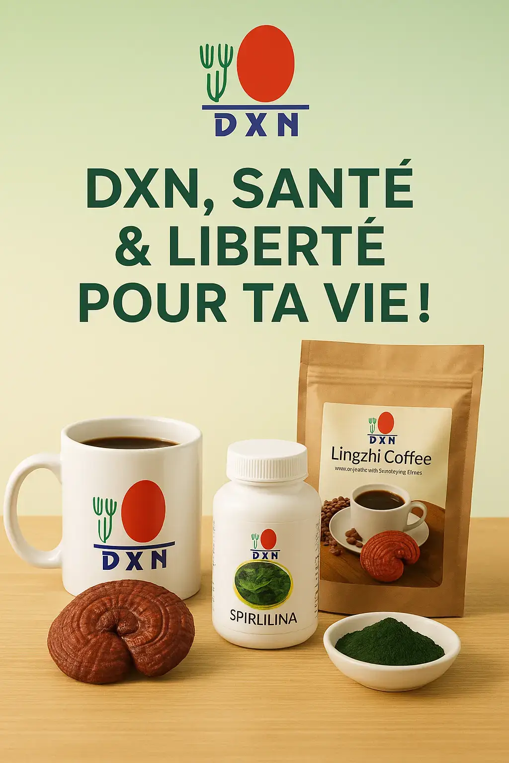 #dxn#ganodermalucidum#Spiruline#bienêtre 