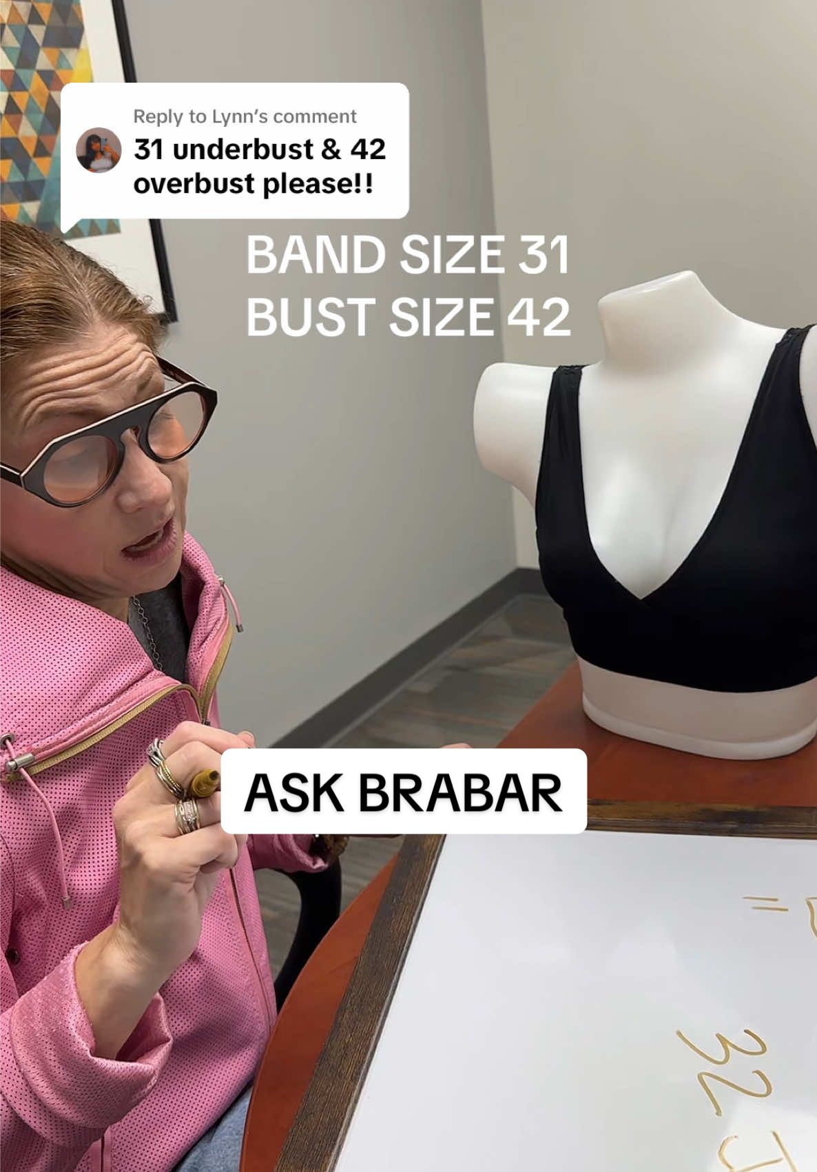 Replying to @Lynn band size 32 / bust size 42 what’s your size? #ASKBRABAR #brasizingbasics #brasizinghelp 