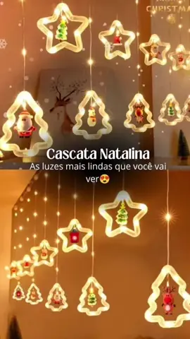 Cortina de Luz Natalina 2,5m | Cascata Pisca-Pisca 130 LEDs Bivolt | Decoração para Árvore de Natal, Janela e Festa #natal #festa #papainoel #shopee #luzes SÓ DIGITAR QUERO QUE TE MANDO O LINK 