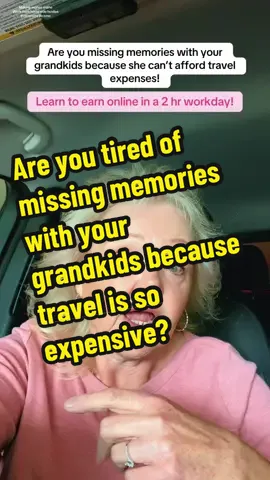 I’m pretty sure I’m not the only Grama missing out on memories with my grandkids because travels so expensive. Learn to earn retirement income online in a 2 hr workday. Comment READY for details!! #retirementstrategies #digitalmarketingforbeginners #makingmoneyonline #retirementincome #retirementsidehustles 