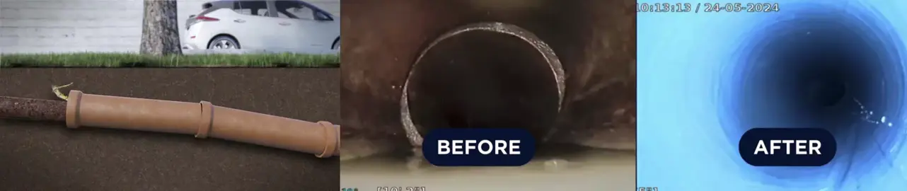 How our system works and real life results all in one screen and under 10 seconds, no one can accuse us of not working with short attention spans!  #CIPP #trenchlesstechnology 