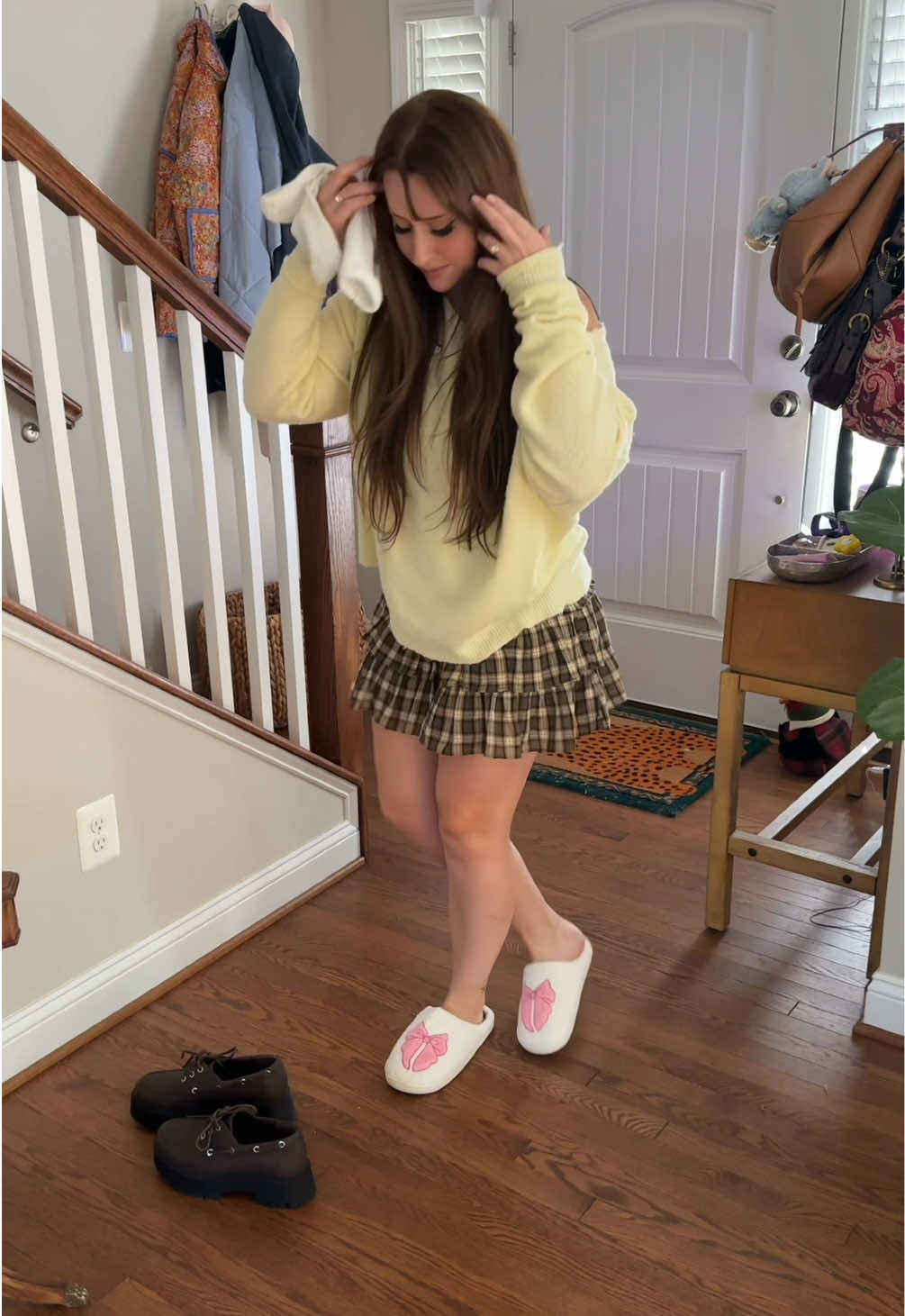 One of my followers gifted me these slippers from my wishlist and they’re so comfy! 🎀 Thank you so much! 💕