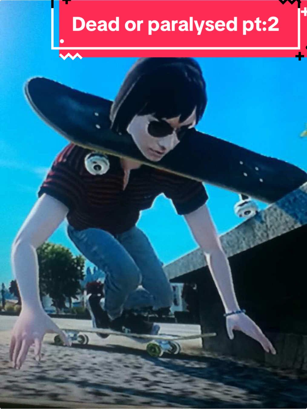 Dead or paralysed pt:2 #skate #skate3 #hallofmeat #skateboard #idiot 