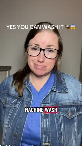 Machine washable + stylish = mom-life denim perfection. #JeanJacket #ChaosMomFinds #MomHack #MomStyle