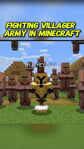 Fighting Villager  Army In Minecraft#MinecraftVillager #MinecraftBattle #MinecraftArmy #MinecraftClips #GamingMeme 