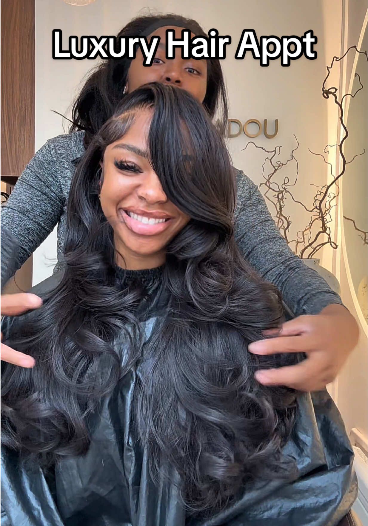 Paris Luxury Hair Appointment w/ @VERONA GADOU 🖤🥂 #hair #hairtok #sophiology 