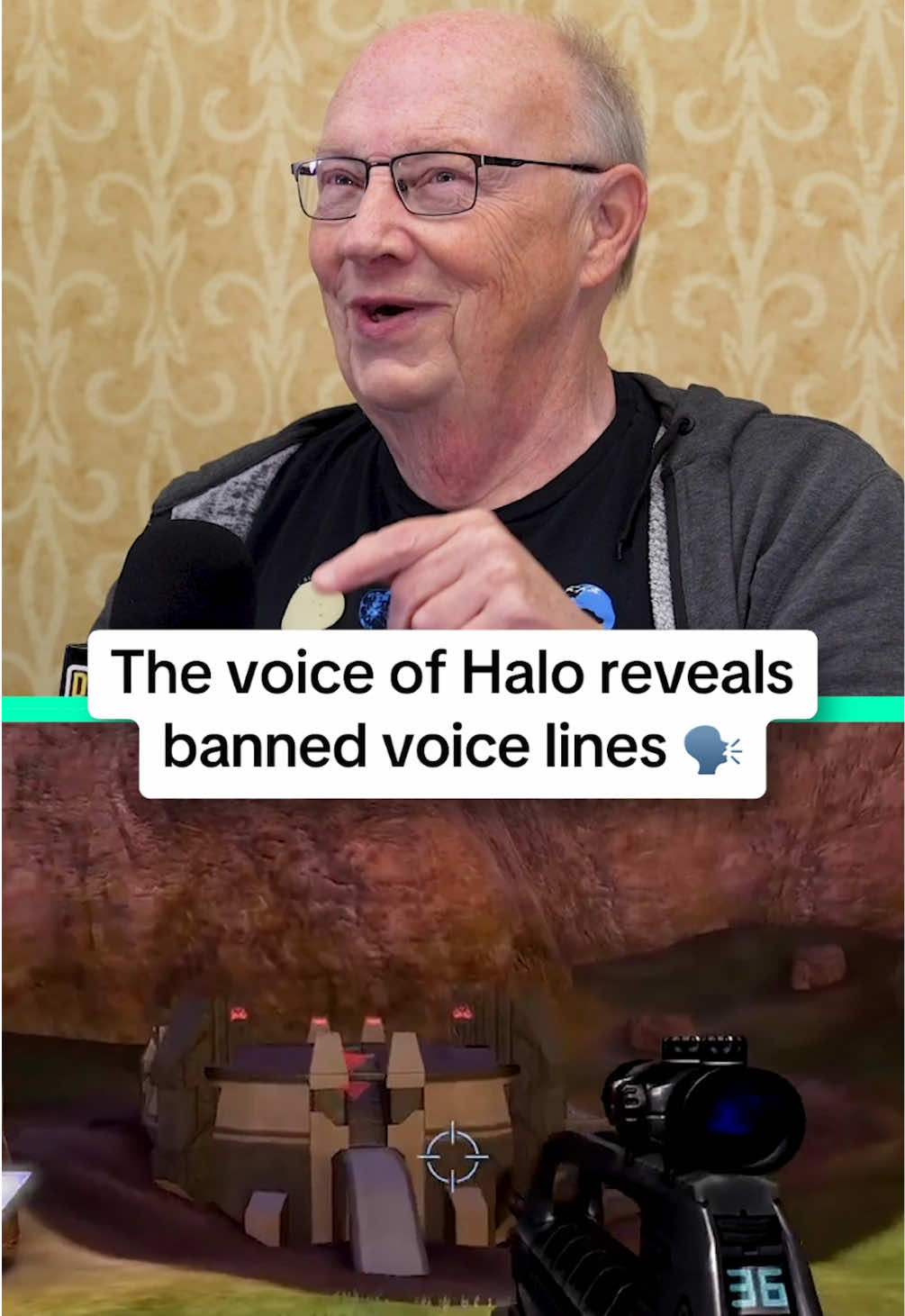 The ONE line they had to cut from Halo 😅 #gaming #Halo #halo2 #halo3 #masterchief #killtastrophe #triplekill #nostalgia #bungie 