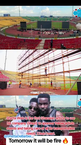 Shatta Wale is the first Ghanaian artiste to use his company (Shaxi) to sponsor fellow artiste events and taking care of all its transportation needs. Clean heart.