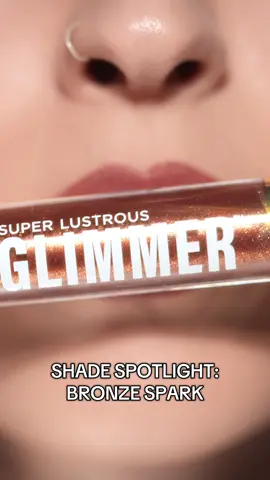 ✨ Bronze Spark = instant main character energy ✨  Super Lustrous Glimmer Gloss in Bronze Spark glimmers, shines, and slays—because subtle is overrated. #Revlon #affordablemakeup #lipgloss