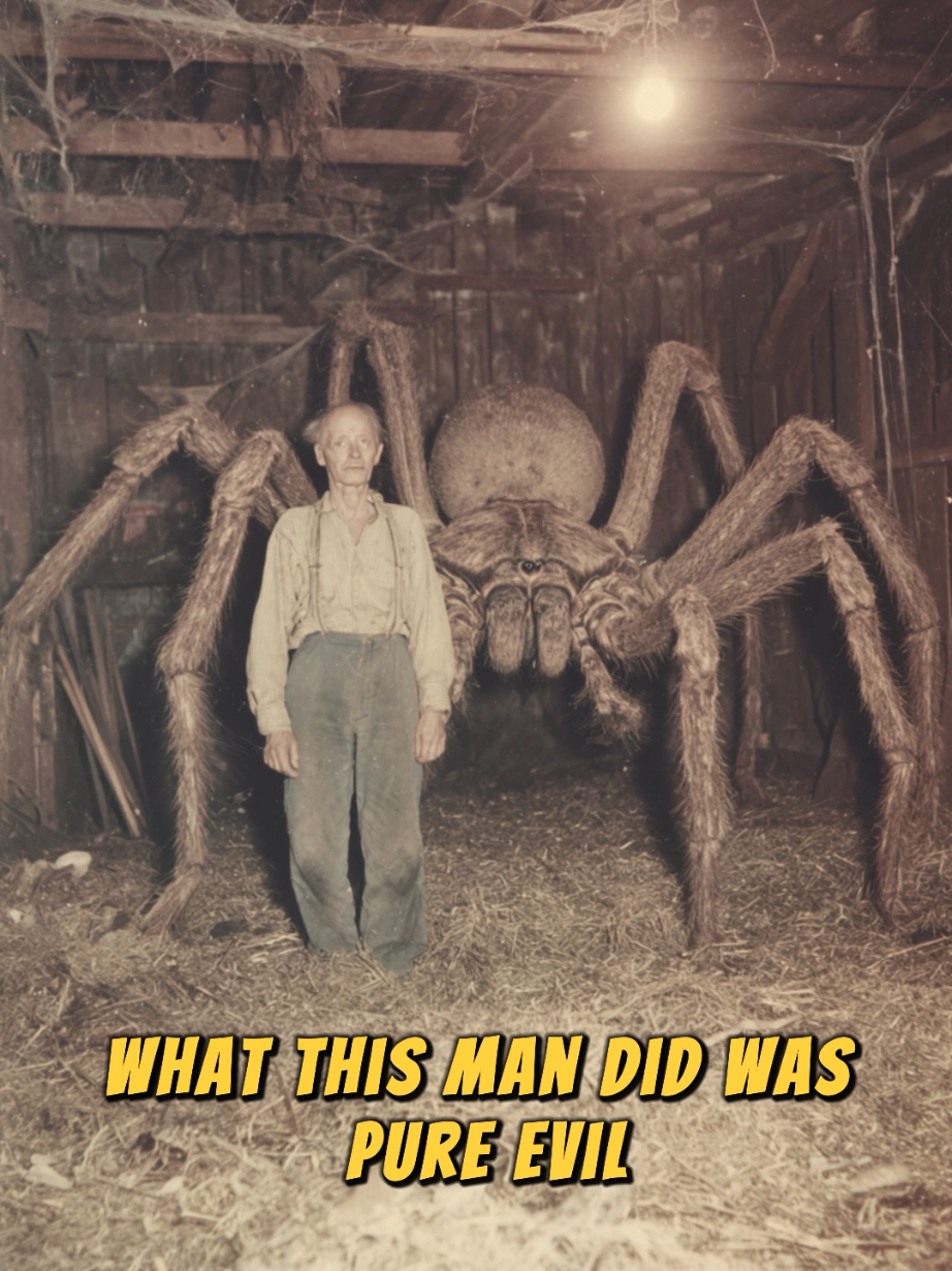 billy Wonka and it's giant pet spider  #storytime #scarystory #1900s #giantspider #spider 