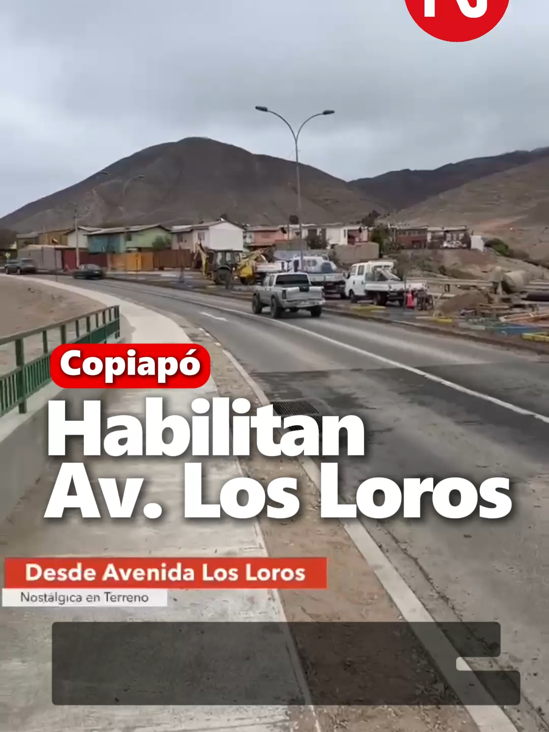 Avanza la recuperación vial en Copiapó: reabren tramo de Av. Los Loros después de meses de espera. 26 septiembre 2025