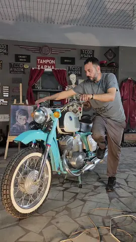 HOBBYLETTE GARAJ OKTAY DAL CCCP RUS PLANET MAHETA KLASİK MOTOSİKLET 1977 FABRİKA BOYALI