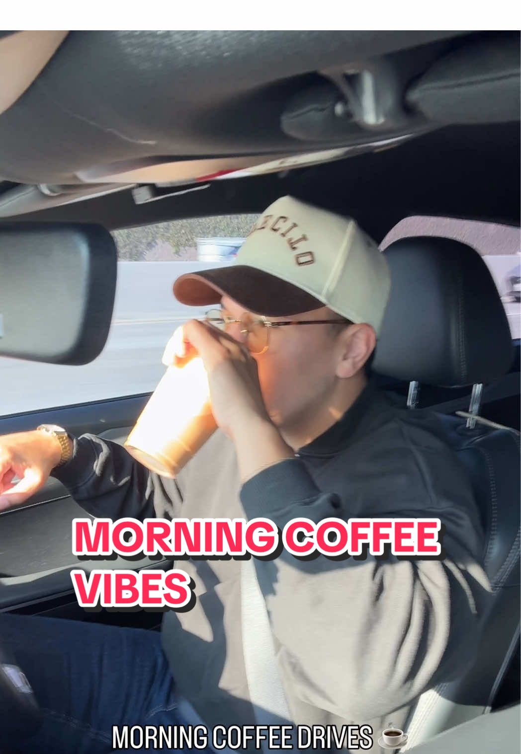 Coffee and a drive make for the best vibes ☕️