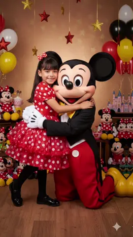 Tema inspirado de Mickey Mouse y amigos ✨️ Esperando poder tener estas fotos tomadas pronto. #ai #prompt #cute #gemini #paratii  