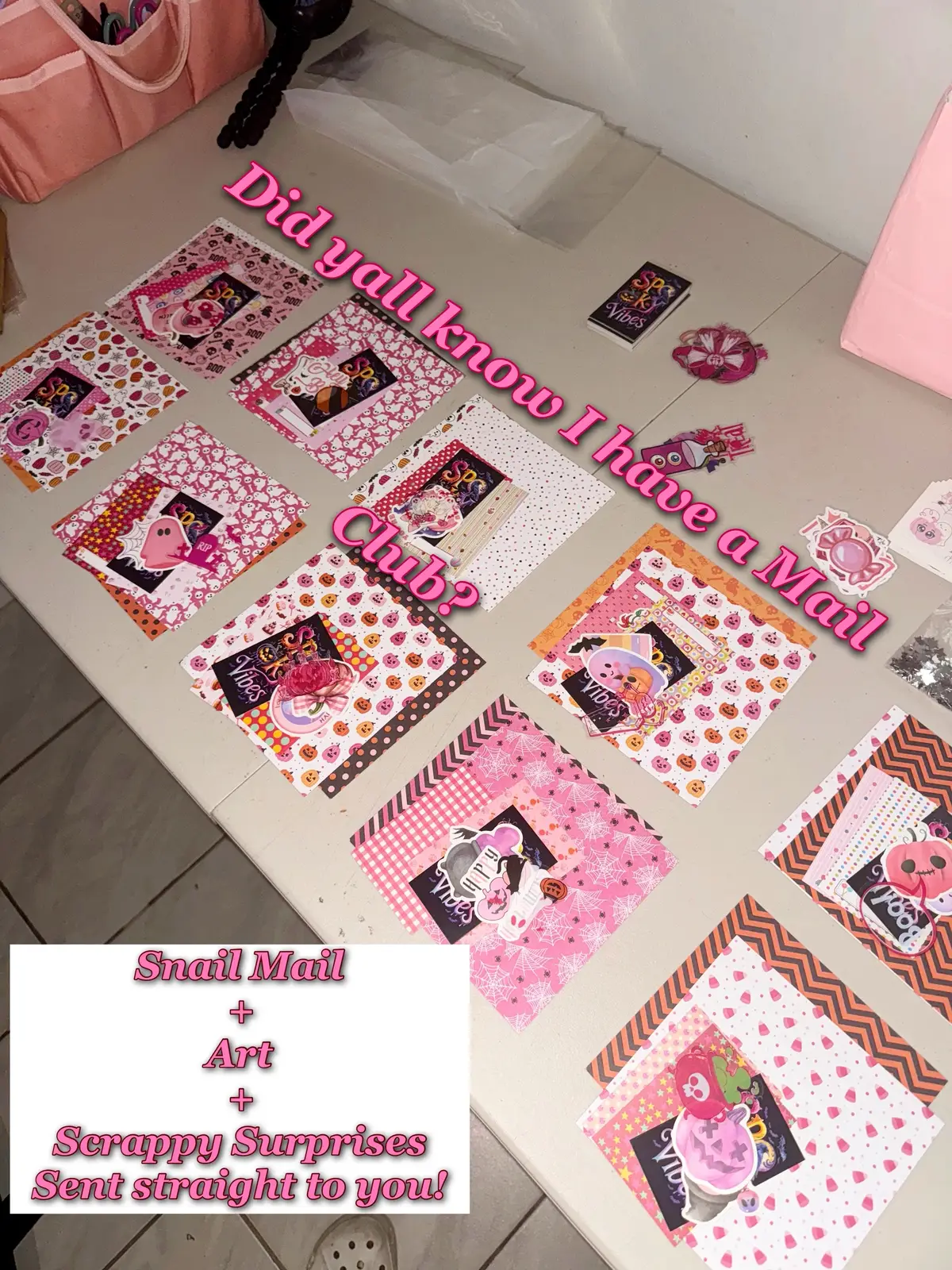 💌✨ Did you know I’ve always had a Mail Club? - Well it just got a Revamp! It’s my way of sending art, care, and little surprises straight to your mailbox. 🎨 This month is extra special, iyou join anytime now or between October 25th, you’ll receive the Pink Halloween Scrap Pack as part of October’s Creators Club Mail! 🎃💖 📬 Join the club today & let a little happy mail find its way to you. Link in bio! #mailclub #journalingcommunity #junkjournaling #stickerclub #snailmail 