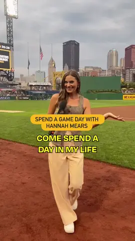 Spend a day on her turf with Pittsburgh Pirates team reporter Hannah Mears! 💛 #teamreporter #hannahmears #pittsburghpirates 