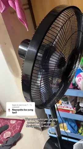 Replying to @Jam & Jia 𐙚˙⋆.˚ yes po nayuyuko padin po Asahi DC Inverter Stand Fan 16 #trending #fyp #asahi #inverterfan 