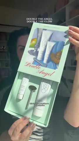 Double the Angel, Double the glow! 🪽✨ this kit is everything to me! Grab the @Dieux Skin Double Angel kit while supplies last!! AD #dieux #dieuxskin #dryskin #moisturizer #barrierepair