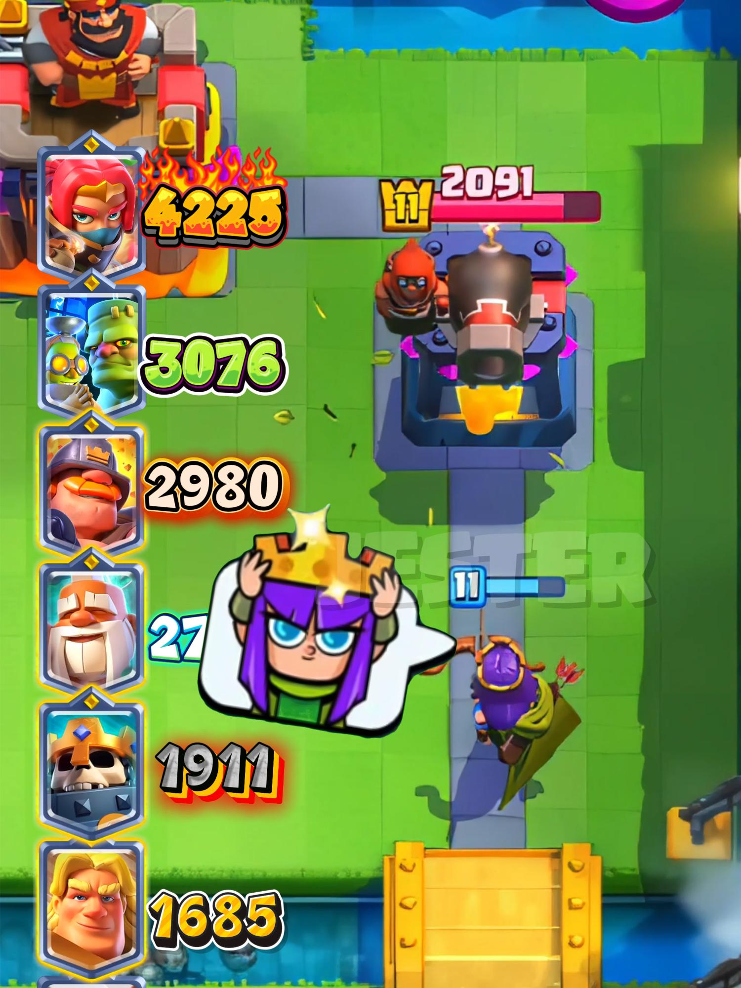 BEST DAMAGE WITH CHAMPIONS & VINES! #clashroyale #supercellcreator #tower #cannoneer #champions #UFC