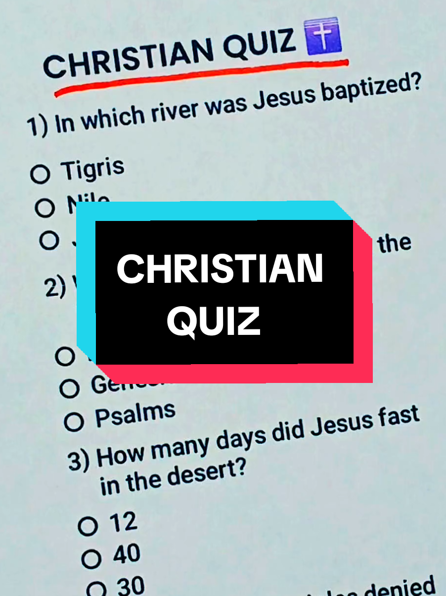 Christian Quiz ✝️ Who Can Get 7/7 ? #christain #quiz #trivia #quiztime #viral 